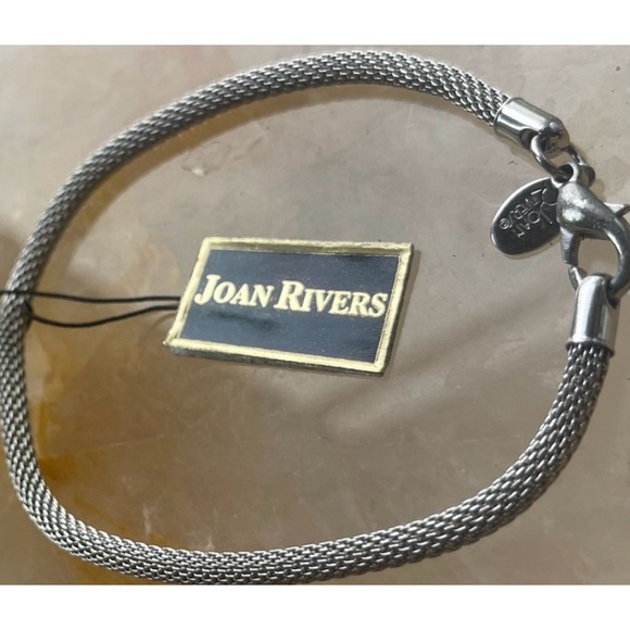 Joan Rivers Herringbone Western Vintage Large Silver Women's Bracelet - Picture 8 of 15
